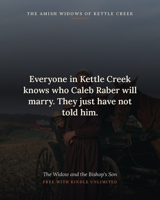 Opening line of The Widow and the Bishop's Son.