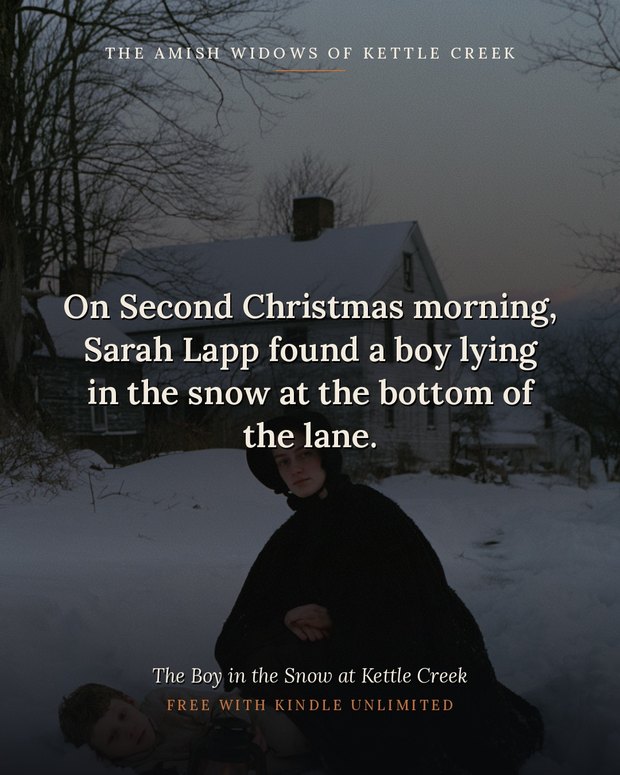 Opening line of The Boy in the Snow at Kettle Creek.
